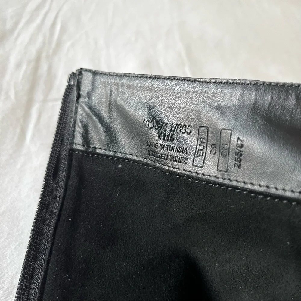 Zara Black Knee-High Boots - Picture 5 of 9